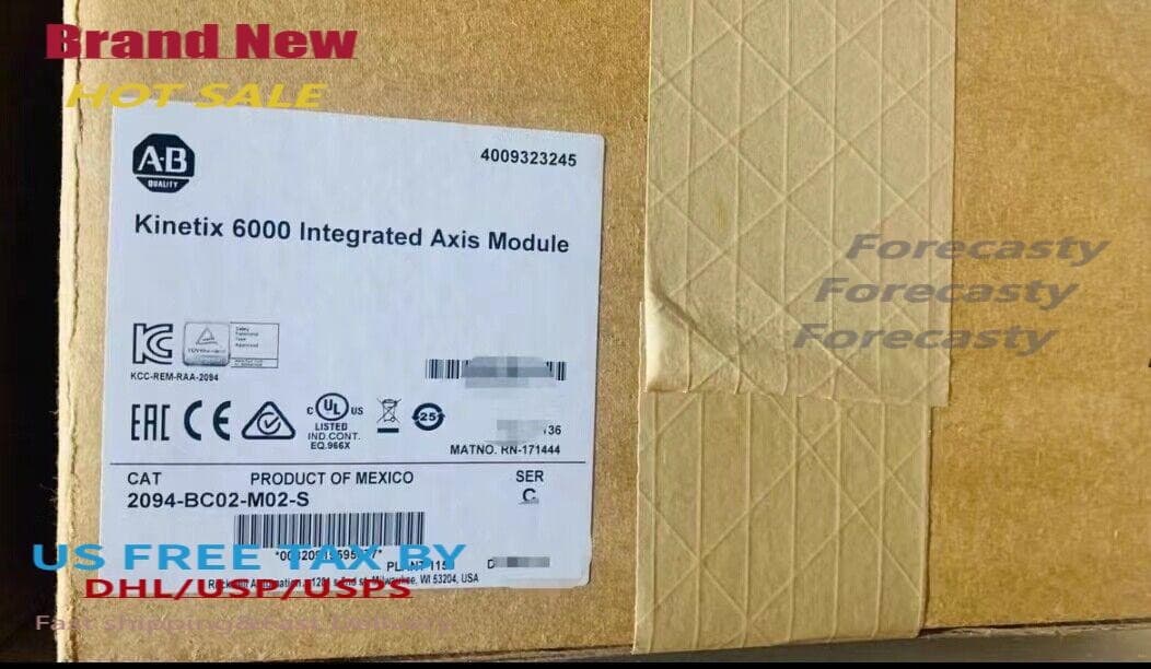 Factory Sealed 2094-BC02-M02-S Kinetix 6000 15kW/15A Integrated Axis Module New