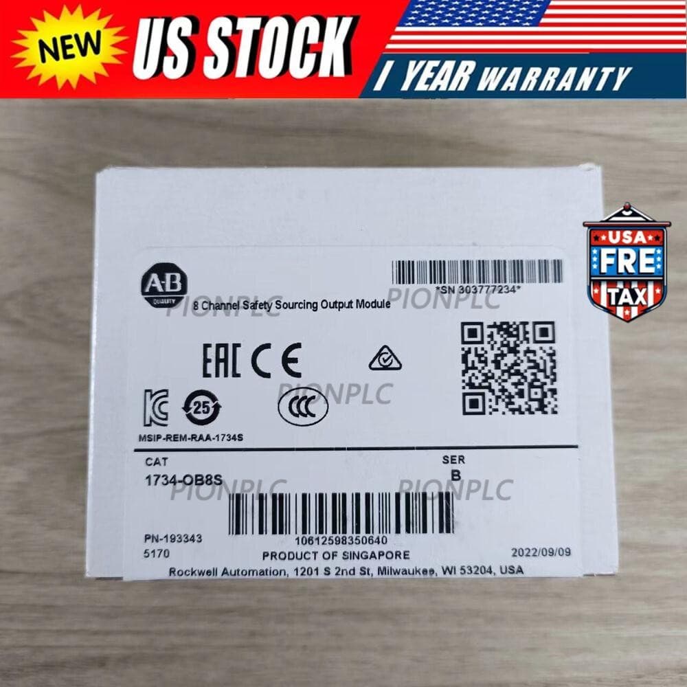 NEW AB 1734-OB8S 1734OB8S Point I/O 8 Channel Safety Sourcing Output Module