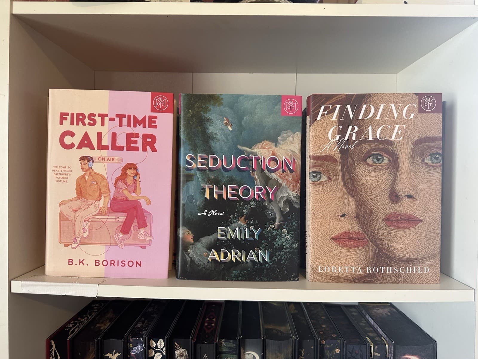 Lot Of 3 BOTM Books - First Time Caller, Seduction Theory, Finding Grace