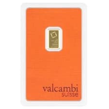 1 gram Gold Bar - Valcambi Suisse .9999 Gold Bullion Bar (In Assay) #A696