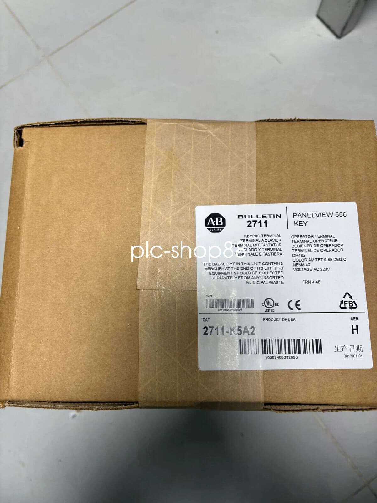 1PC New and original AB 2711-K5A2 GRAPHIC TERMINAL PANEL VIEW 550