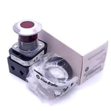Allen Bradley 800T-FXQH2RA1, Push/Pull E-Stop Switch, ø30mm, 1NCLB 1NO, 130V