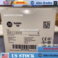 ALLEN BRADLEY. 100-C12D10 CONTACTOR 110/120V50/60HZ US Free Tax