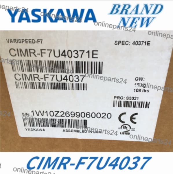 YASKAWA ELECTRIC CIMR-F7U4037 380-480VAC 85A NSMP