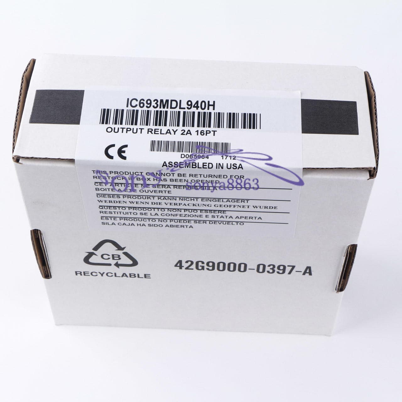 New One GE FANUC IC693MDL940H Output Relay 2A 16 Point