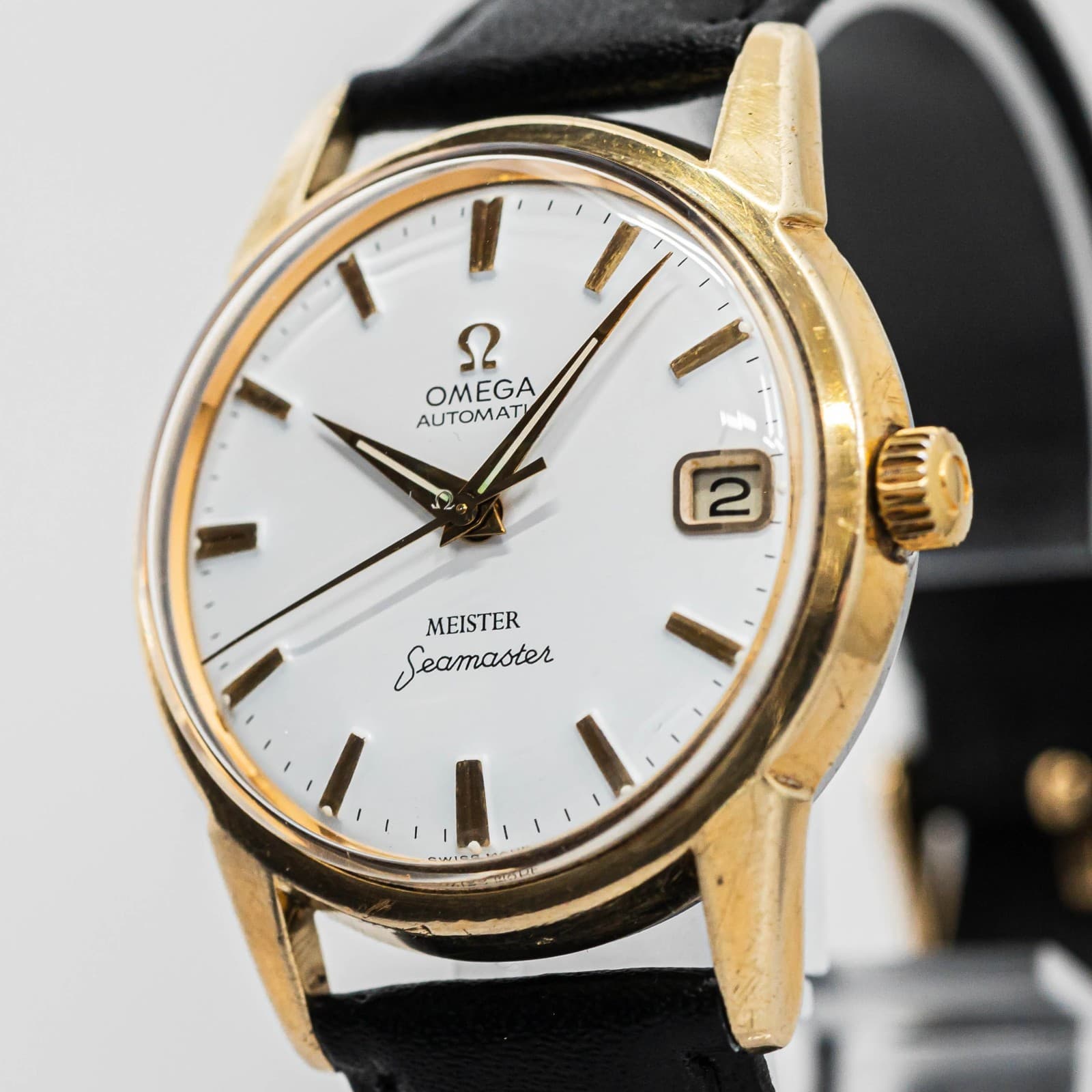 Vintage 1961 *NEAR MINT* OMEGA Seamaster Meister Cal.562 Automatic Gold 34mm Men