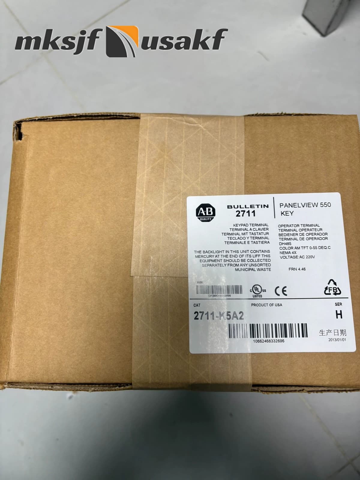 2711-K5A2 PanelView 550 Operator Keypad Terminal HMI Free Shippin