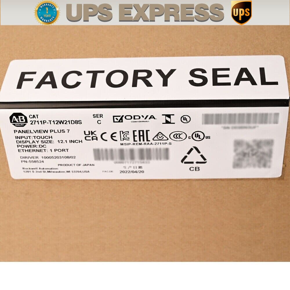 2711P-T12W21D8S AB PanelView Plus 7 Graphics Terminal 2711P-T12W21D8S