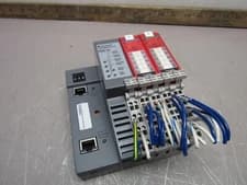 ALLEN BRADLEY POINT I/O 1734-AENTR W/GUARDMASTER 1734-IB8S AND 1734-OB8S MODULES