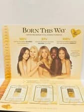 TOO FACED Born This Way Foundation 3-Shade Sample Card SNOW * LIGHT BEIGE * CHAI