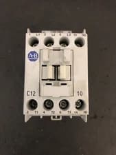 ALLEN BRADLEY 100-C12D10 IEC CONTACTOR, SERIES A, 12AMP, 120VAC, NEMA A600