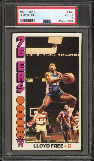 1976/77 Topps Basketball #143 Lloyd Free PSA VG/EX 4 142014245
