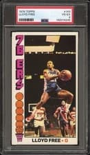 1976/77 Topps Basketball #143 Lloyd Free PSA VG/EX 4 142014245