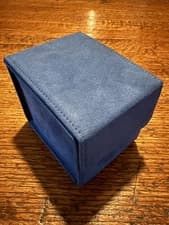 eBay Authenticity Guarantee Blue Velvet Watch Box Case