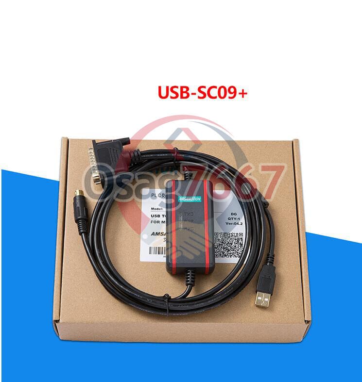 Cable For Mitsubishi FX/A Series Isolated Chip Adapter PLC Programming USB-SC09+