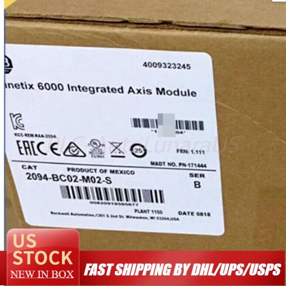 New Sealed AB 2094-BC02-M02-S Kinetix 6000 Integrated Axis Module US Free Tax