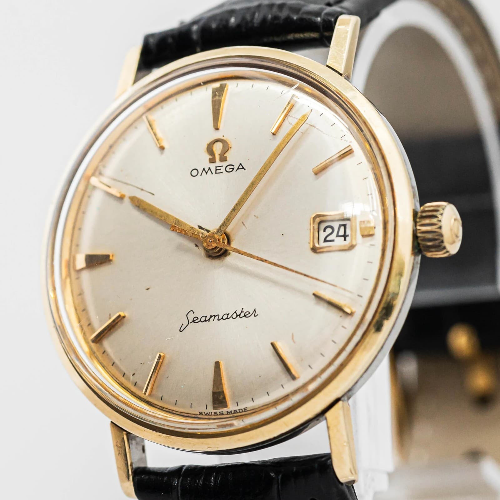 *Vintage 1960s* OMEGA Seamaster Cal.611 Manual Winding Gold Swiss Made 34mm Mens