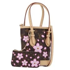 LOUIS VUITTON Cherry Blossom LV × TM Nano Bucket Bag Sakura M13417 Auth 161...