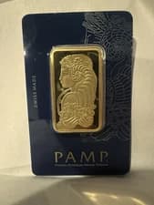 PAMP Suisse Lady Fortuna Veriscan Gold Bar 1 oz .9999 Fine, Sealed, 24K