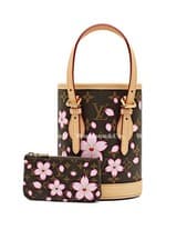 LOUIS VUITTON xTakashi Murakami Cherry Blossom Bucket Bag Women's 5x3.5x6.6 in