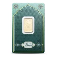 5 Gram PAMP Suisse Eid Mubarak Gold Bar (Proof-Like, w/ Assay)