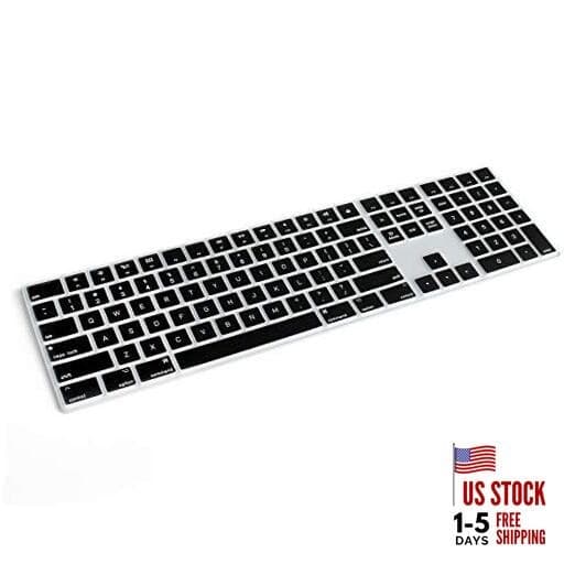 Silicone Keyboard Cover for Apple Magic for Magic Keyboard (MQ052LL/A) Black