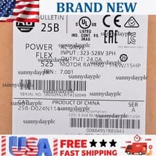 Allen-Bradley 25B-D024N114 PowerFlex 525 AC Drive 11kW 15Hp Sealed US Free Tax