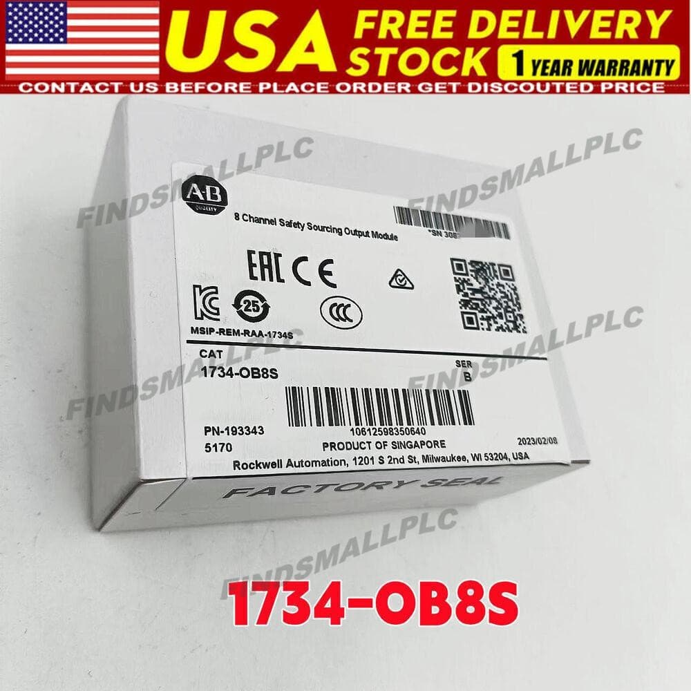Allen-Bradley 1734-OB8S 8 Channel Safety Sourcing Output Module 1734OB8S New
