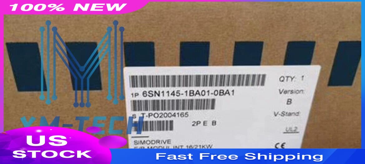 Siemens SIMODRIVE 611 6SN1145-1BA01-0BA1 3-720-0606A E/R Module/Servo drive