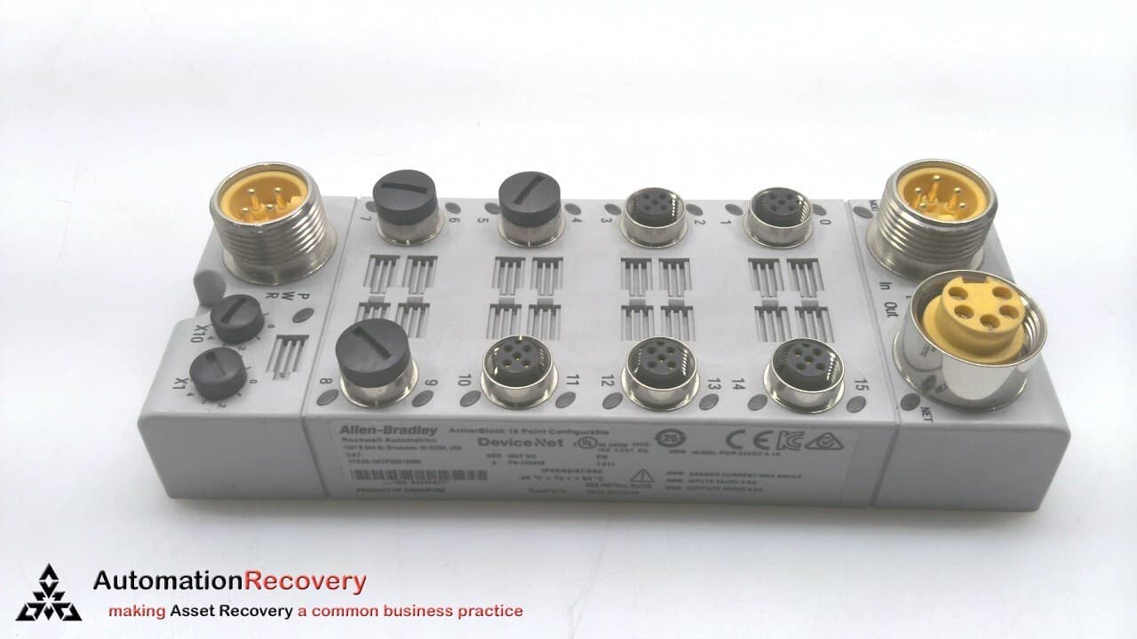 ALLEN BRADLEY 1732D-16CFGM12MN SER A, DEVICENET INPUT/OUTPUT MODULE #295930
