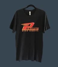 CANVAS- MENS BLACK FRONT LOGO "PARACLETE HIGH SCHOOL" COTTON T-SHIRT SIZE LARGE