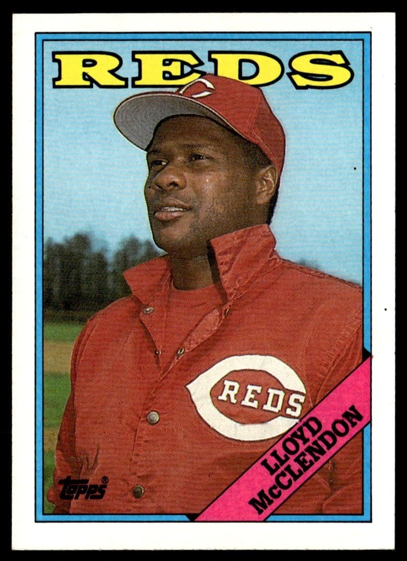 1988 Topps Lloyd McClendon Rookie Cincinnati Reds #172