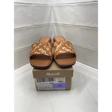 Madewell The Suzi Slide Sandal in Multi Woven Leather size 8