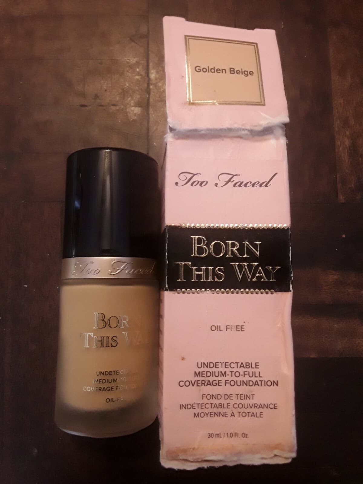 Too Faced Born This Way Foundation Golden Beige 1.0 oz BEWARE of FAKES on EBAY. 