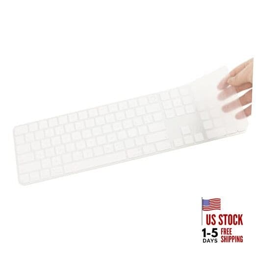 Keyboard Cover for 2024 Apple Magic Keyboard with Touch ID A3119:Touch ID clear