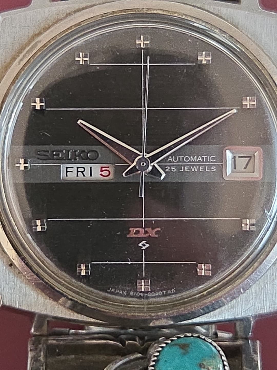 Vintage mens Seiko Sea lion 6106-8030 gray dial M88  Working