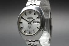 [Near MINT] Vintage Seiko 5 Actus SS 6106-7590 kanji Automatic Mens Watch JAPAN