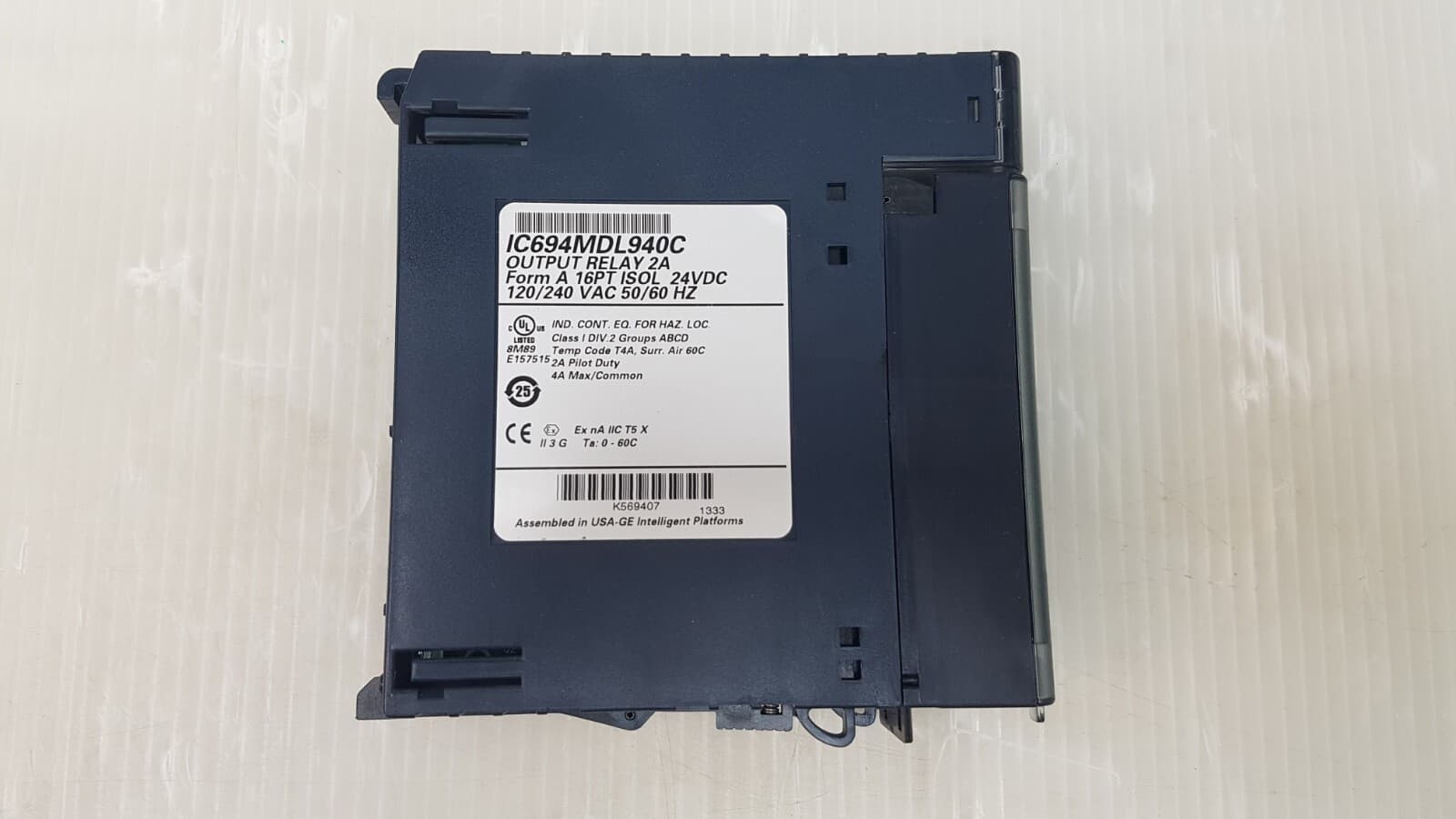 GE Fanuc IC694MDL940C Output Relay 2A From A 16PT ISOL 24VDC 120/240 VAC 50/60Hz