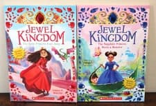 JEWEL KINGDOM BOOKS #1 2 Ruby Sapphire Princess J Malcolm Book Lot RL3 Stickers
