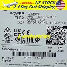 Brand New Allen-Bradley 25C-D4P0N114 UL CE Certified 1.5kW AC Drive