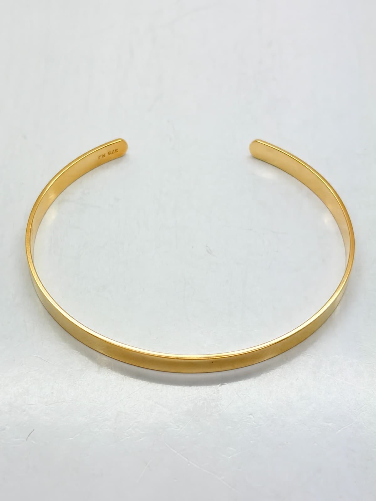 9ct Yellow Solid Gold Ladies Cuff Bangle – 5.0mm - CHEAPEST ON EBAY