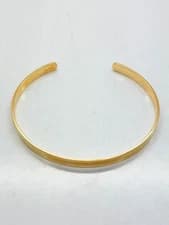 9ct Yellow Solid Gold Ladies Cuff Bangle – 5.0mm - CHEAPEST ON EBAY