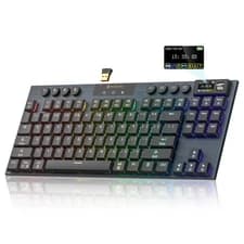 Low-Profile Wireless Mechanical Keyboard, TKL Hot-Swap, RGB Backlit, 5800mAh