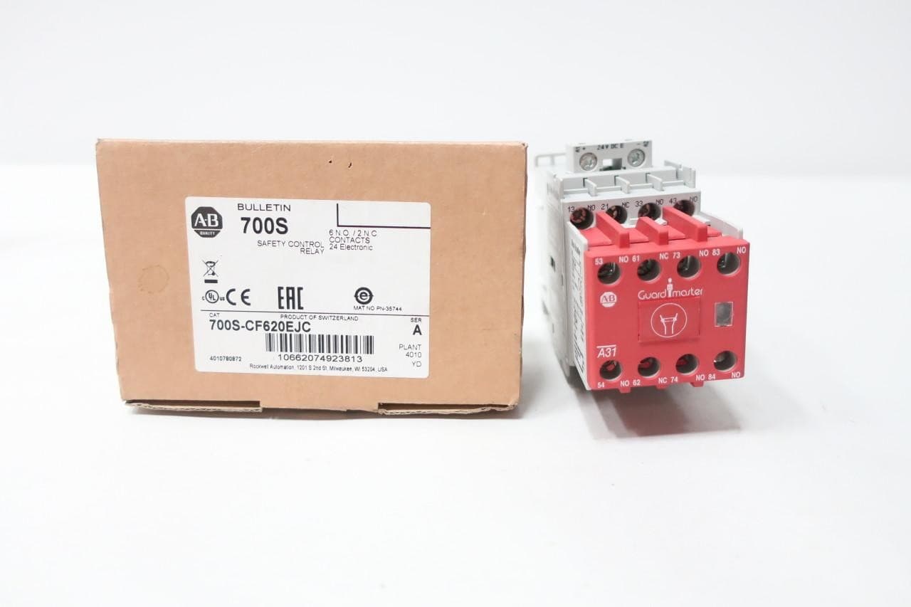 Allen Bradley 700S-CF620EJC Guardmaster Safety Relay 24v-dc