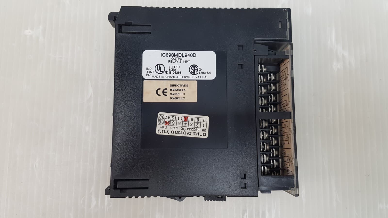 GE FANUC IC693MDL940D Output Relay Module