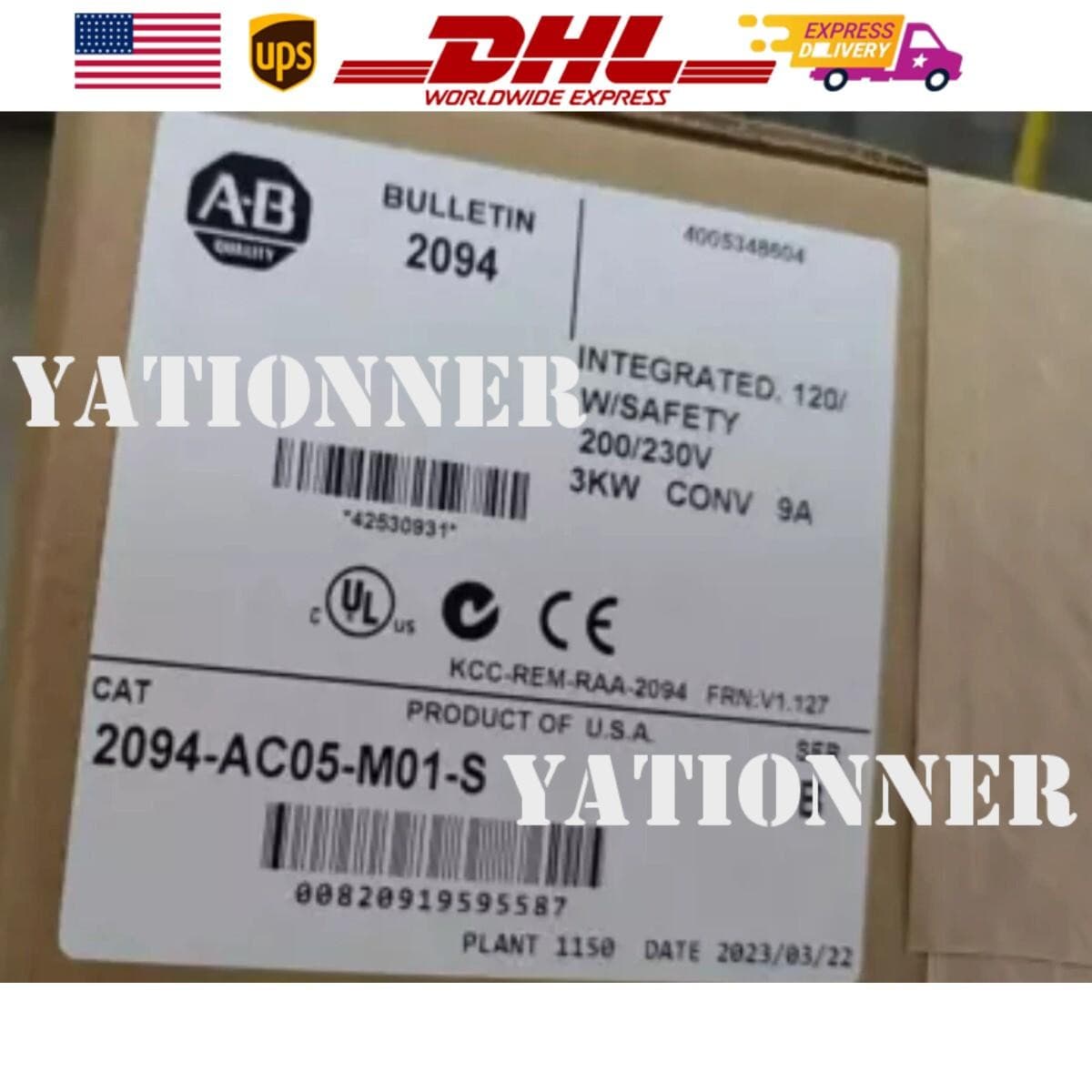 New Sealed AB 2094-AC05-M01-S Kinetix 6000 Integrated Axis Module US Free Tax