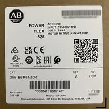 Factory Sealed AB 25B-E6P6N104 PowerFlex 525 AC Drive