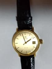 Omega De Ville Automatic Dress Watch Gold Black Vintage Collectors Offer