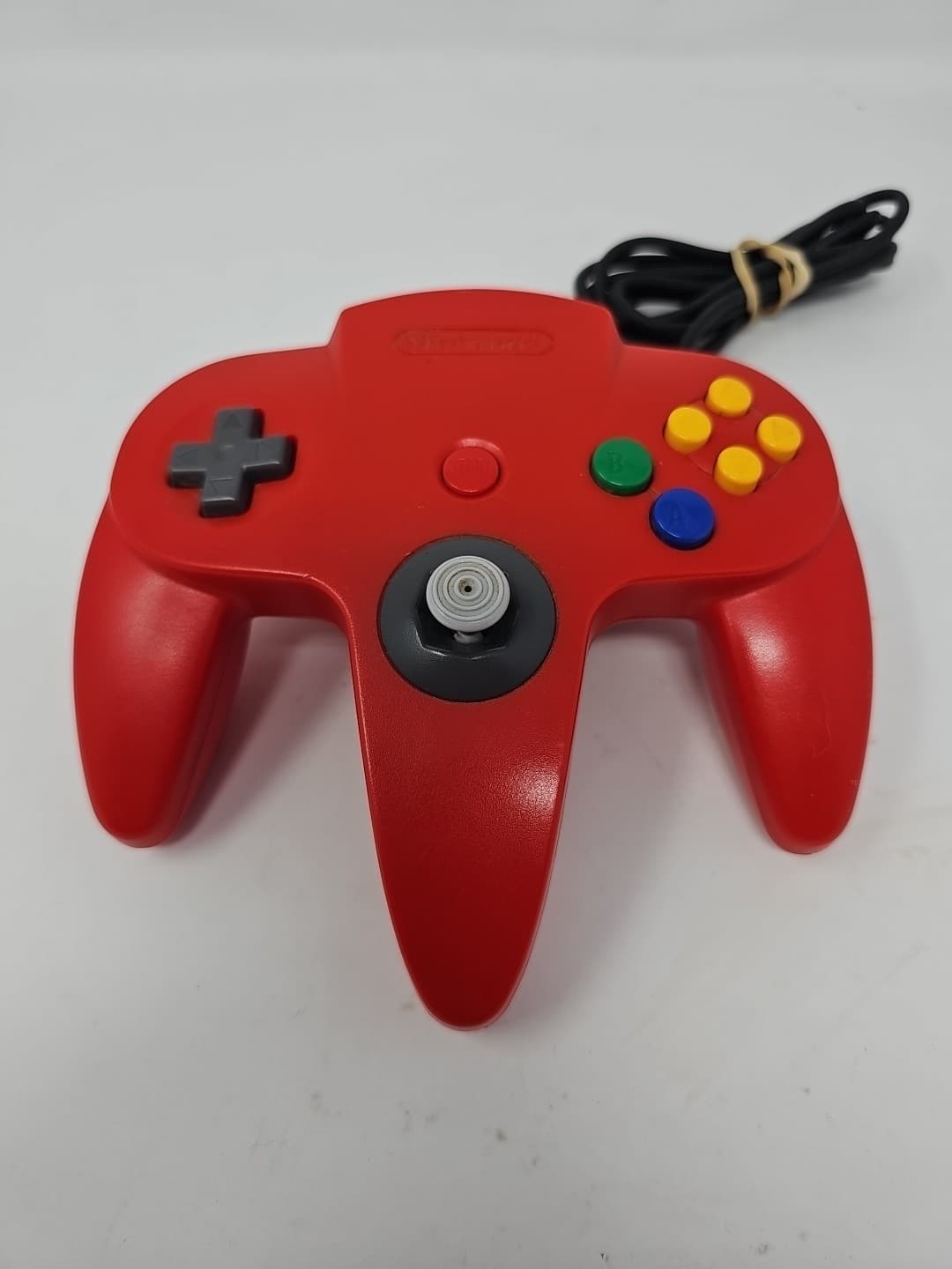 Nintendo 64 Red Controller NUS-005 Official N64 OEM Tested Working