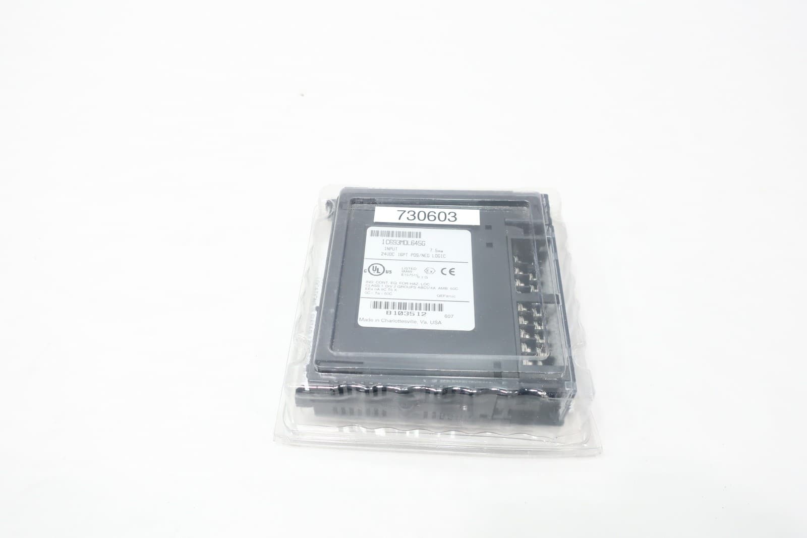 Ge Fanuc IC693MDL645G 24vdc 16pt Pos/neg Logic Input Module